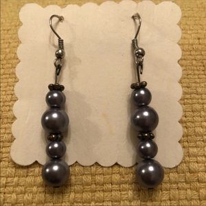 Grey Beads Earrings